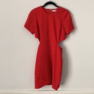 Elizabeth and James Red Cut Out Bodycon Dress